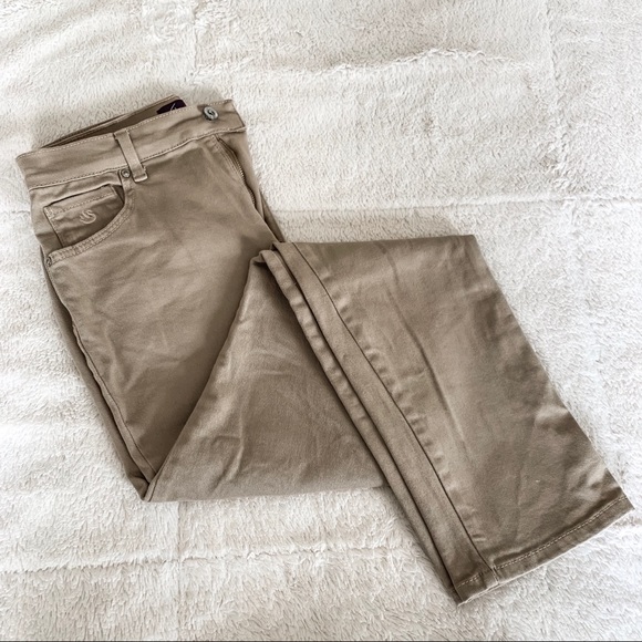 Gloria Vanderbilt Straight Leg Khaki Work Pants 6 - Picture 1 of 5